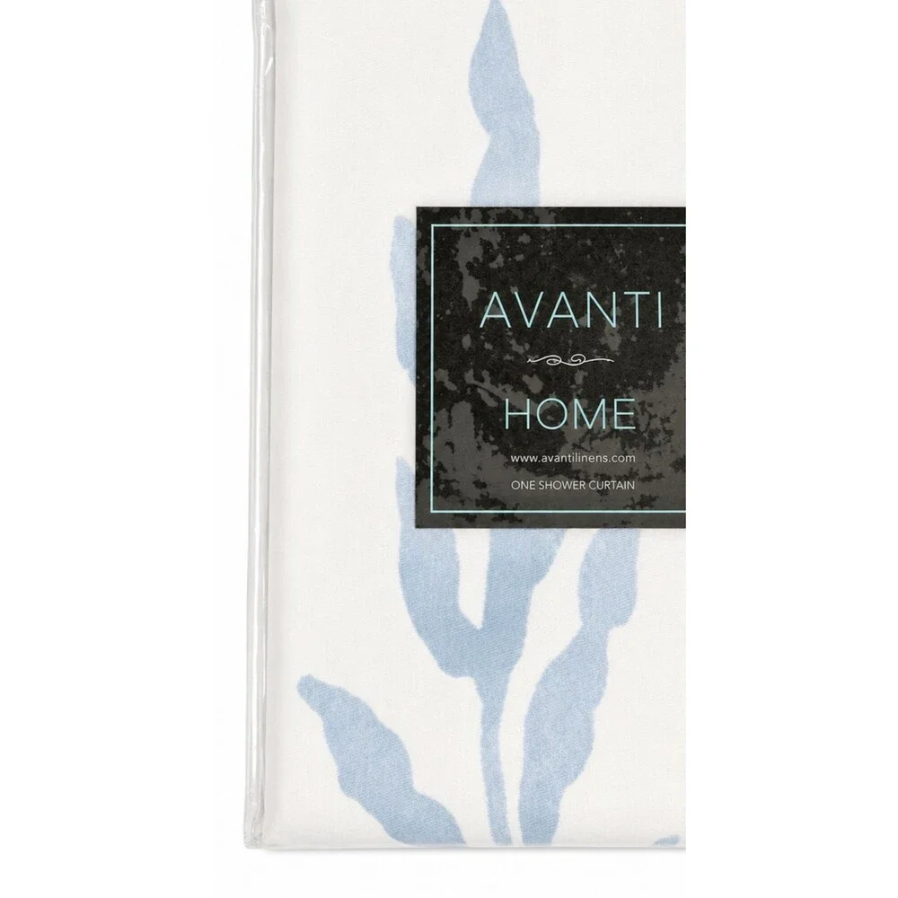 Avanti Caicos Shower Curtain 72x72 Sea Turtle Seahorse Blue Beach Coastal Summer
